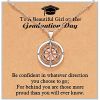 Shonyin Graduation Gifts for Her 2023 Rotate Compass Necklace for Women Girls; Sobriety Gifts for Students Granddaughter Daughter Best Friends Coworke