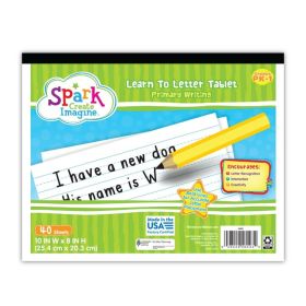 Spark Create Imagine Primary Writing Tablet â€“ 40 Sheets, 8" x 10", Primary Ruled