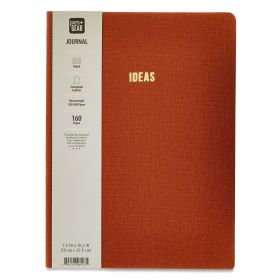 Pen+Gear Simulated Brown Leather Journal, 7.5" x 10.2", 160 Lined Pages