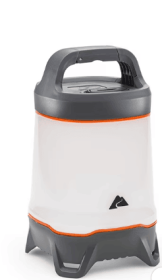 Ozark Trail 500 Lumen Lantern - Versatile LED Camping Light, Durable, 42-Hour Runtime, Gray & Orange