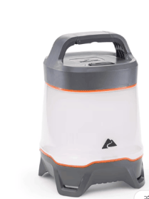 Ozark Trail 1000 Lumen Lantern - LED Camping Light, 275-Hour Runtime, Orange & Gray