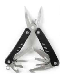 Ozark Trail 17-in-1 Multi tool, Stainless Steel, Black, Model 2119