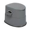 Portable Toilet Premium Version with Non Slip Mat Gray Camping Commode Travel Toilet for Adults and Kids Outdoor Emergency Bathroom Solution for Hikin
