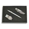 Pen, Multi-function Knife and Round Money Clip 3-piece Gift Set