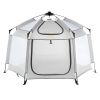 VEVOR Baby Playpen with Canopy, Indoor/Outdoor Portable Playpen for Babies and Toddler, Lightweight & Foldable