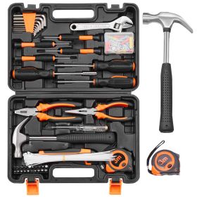 VEVOR Tool Kit, 132 Piece General Household Hand Tool Set, Home Repairing Tool Kit with Portable Tool Storage Case, High-Quality Steel