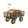 VEVOR 900 Lbs Heavy Duty Steel Garden Cart, Garden Wagon Cart on Wheels
