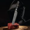 Kegani Santoku Knife 7 Inch Japanese Santoku Knife, 73 Layers AUS-10 Damascus Japanese Knife
