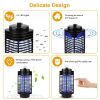 Electric Bug Zapper UV Light Flying Zapper Insect Killer Lamps Pest Mosquito Fly Trap Catcher Odorless Noiseless for Home Restaurant