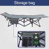 cAdults, Foldable Outdoor with Portable Bag, Bed Lightweight Sleeping Cots for Camping, Easy to Set up, Black