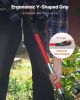 4 Tines Garden Fork Fiberglass Handle 45 in Digging Spading Pitchfork Heavy Duty