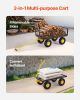 VEVOR 900 Lbs Heavy Duty Steel Garden Cart, Garden Wagon Cart on Wheels
