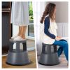 330 lbs Step Stool with Non-Slip Rubber Platform