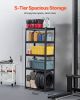 Storage Shelves 16" D x 32" W x 72" H 5-tier Garage Storage Shelving