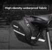 Bike Saddle Bags Waterproof With Reflective Strips Bicycle Seat Bag Under Seat Cycling Seat Pack for Mountain Bikes and Road Bicycle