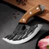 Cleaver Knife,Meat Cleaver, Kitchen Knife Outdoor Cooking Knife Camping Hiking Tools Forging Fixed Blade Boning Slicing Knife Portable Outdoor Knives
