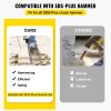 VEVOR Clay Spade, 3.9" x 9.5" SDS Plus Shank, 40Cr Steel Jackhammer Bit for Electric Demolition Jack Hammer w/Point Chisel
