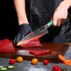 Qulajoy Japanese Chef Knife 8 Inch,67 Layers Damascus VG-10 Steel Core,Professional Hammered Kitchen Knife