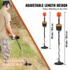 VEVOR Metal Detector for Adults & Kids, 8 Inch Waterproof Search Coil with High Accuracy Pointer Display, Adjustable 38''-49'' Gold Detector