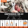 VEVOR Tool Kit, 132 Piece General Household Hand Tool Set, Home Repairing Tool Kit with Portable Tool Storage Case, High-Quality Steel