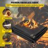VEVOR Fire Blankets, 2 Pack Welding Blankets, 6' x 10' Fire Suppression Blanket, 1022 Â°F Flame Retardant Blanket, Black Fire Emergency Blankets