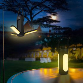 Camping Lights; Freefolding Rechargeable LED Camping Lantern; 10000mAh Super Large; 3 Light Modes & SOS Signal Great for Camping; Hurricane Emergency (Color: grey)