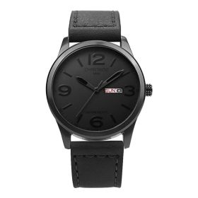 Men's Waterproof Quartz Leather Watch (Color: CH1501)