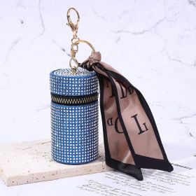 Personalized Mini Self Defense Keychains Suitcase Set Custom Combo Available (Style: Lipstick Bag, Color: Blue)