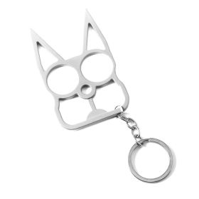 Personalized Mini Self Defense Keychains Suitcase Set Custom Combo Available (Style: Double Finger Snap, Color: White)