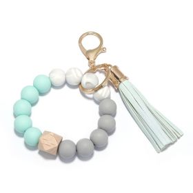 Personalized Mini Self Defense Keychains Suitcase Set Custom Combo Available (Style: Bead Bracelet, Color: TEAL)