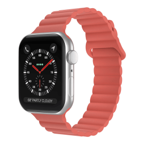 Magnetic Suction Loop Watch Strap (Color: Orangered)