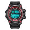 Cool Luminous Men Sport Watch High-end Silicone Strap Military Wrist Watch Led Calendar Waterproof Digital Watch reloj de hombre
