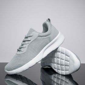 Women's Lace Up Mesh Breathable Lightweight Running Shoes Sneakers (Color: gray, size: US-6)