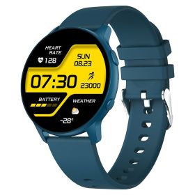 MX1 smart watch custom dial heart rate blood oxygen detection multi sport mode ring ZL02Dplus (colour: Blue)