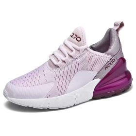 Mens Air Sports Running Shoes Breathable Sneakers Universal All Year Women Shoes Max 270 (Color: Purple, size: 44)