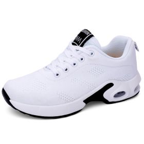 Women Slip-on Walking Shoes Mesh Sneakers (Color: White, size: 7)