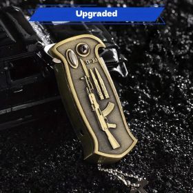 "3-in-1 Tactical Lighter â€“ Butane Flame + Bottle Opener + Survival Tool â€“ Perfect Men's Gift" (Color: Rifle style)