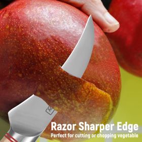 Vegetable Cleaver - Japanese Cleaver 6.5 Inch Chopping Knife High Carbon Stainless Steel Knives With Wooden Handle 6.5 Inch Cleaver Knife (size: Vegetable Knife)