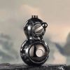 "Metal Windproof Lighter â€“ Rotating Gourd Design with Green Flame â€“ Perfect Father's Day Gift"