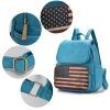 MKF Collection Regina Printed Flag Vegan Leather Women Backpack by Mia K