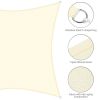 16'x16' Square Sun Shade Sail for Outdoor Backyard Patio Garden